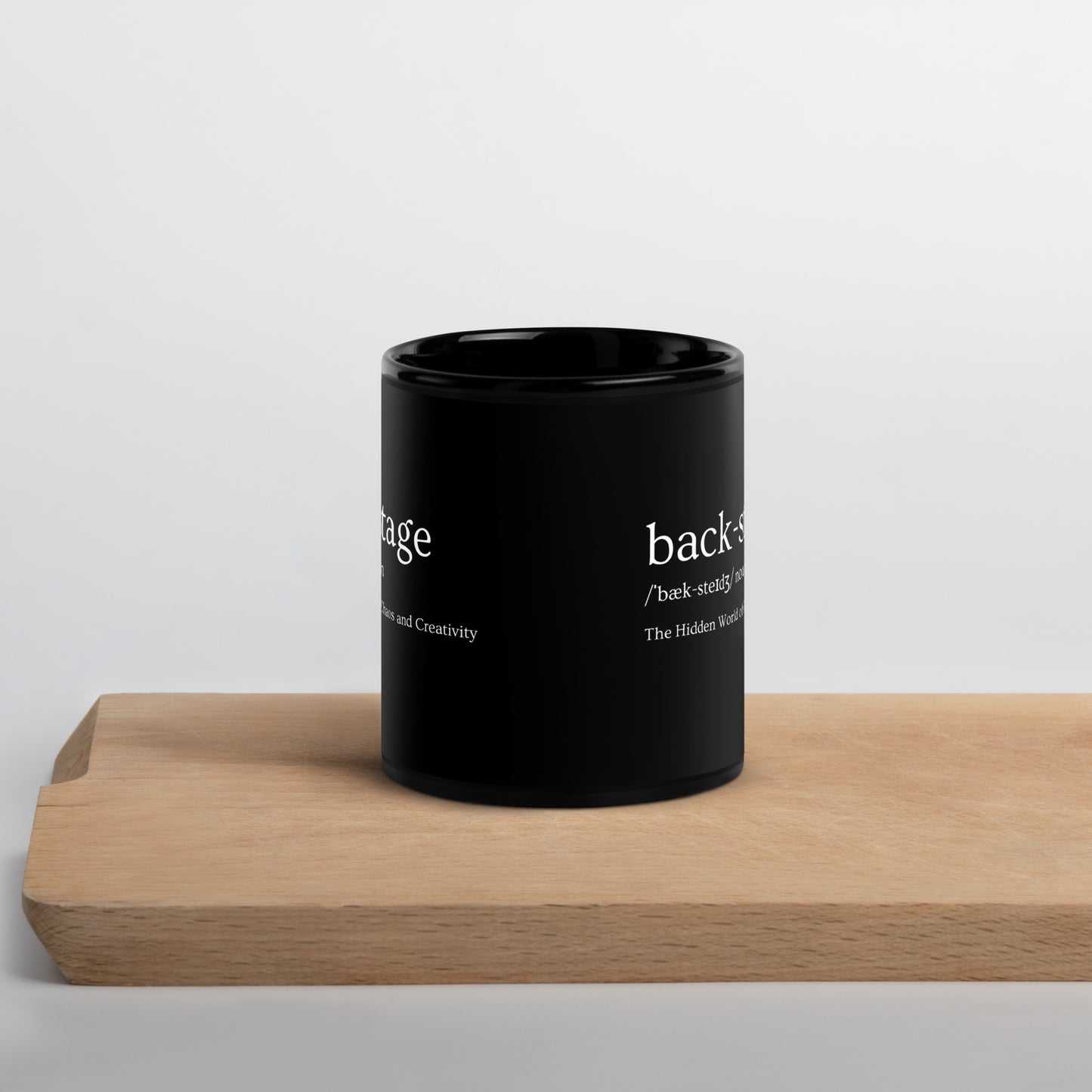 Theater Lover Glossy Mug, Backstage Definition Mug, Stage Crew Gift, Drama Student Mug, Musicals Gift, Plays Mug