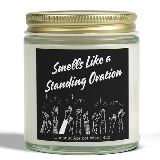 Smells Like a Standing Ovation - Scented Candle for Theater Lovers, Actors, and Performers, Perfect for Drama Enthusiasts and Broadway Fans