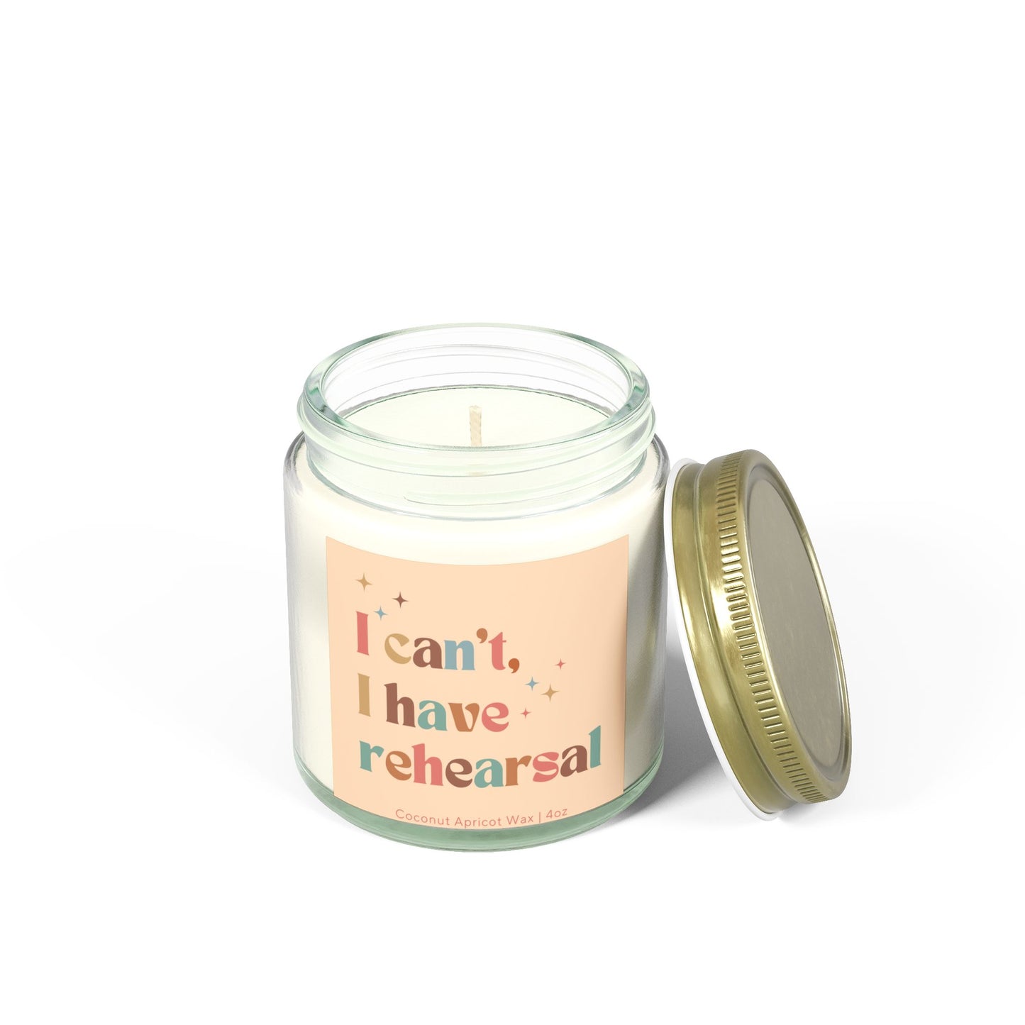 I Can't I Have Rehearsal Candle - Drama Scented Candle - Theater Candle - Musicals Candle - Gift for Drama Lover - Plays Candle