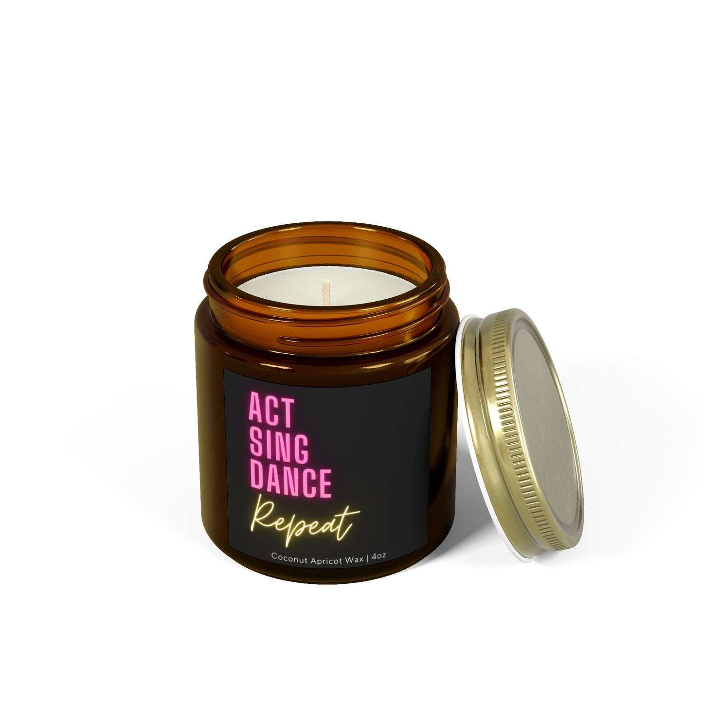 Act Sing Dance Repeat - Scented Candle for Theater Lovers, Actors, Dancers, and Performers, Gift for Drama Enthusiast & Musical Theater Fans