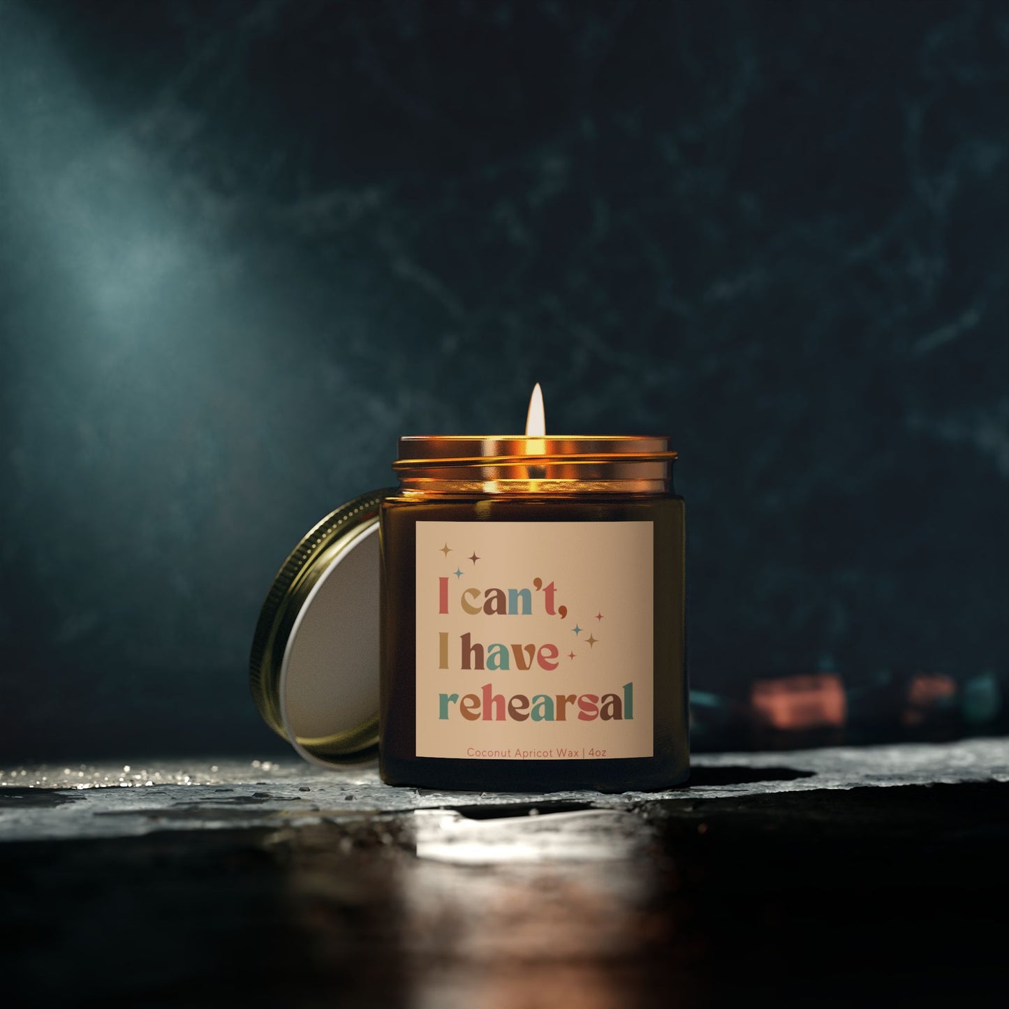 I Can't I Have Rehearsal Candle - Drama Scented Candle - Theater Candle - Musicals Candle - Gift for Drama Lover - Plays Candle