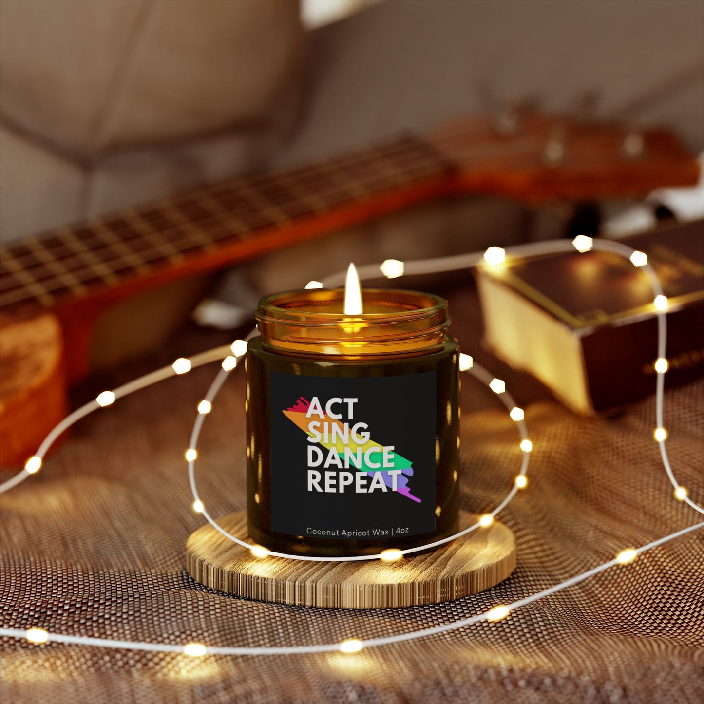 Act Sing Dance Repeat Scented Candle - Theater Gift - Musical Candle - Drama Lover - Plays Candle - Theater Candle - Musical Enthusiast