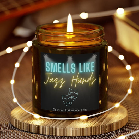 Smells Like Jazz Hands Candle - Perfect For Theater Lovers - Musical Theater Gifts - Candle For Stage Enthusiasts - Performing Arts Decor