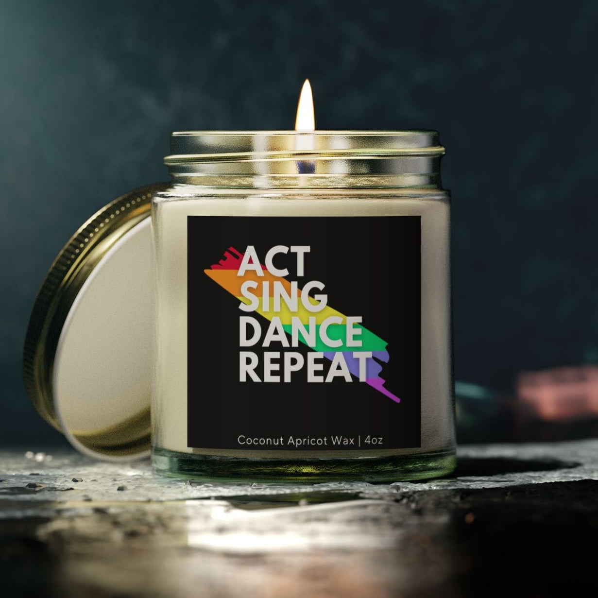 Act Sing Dance Repeat Scented Candle - Theater Gift - Musical Candle - Drama Lover - Plays Candle - Theater Candle - Musical Enthusiast