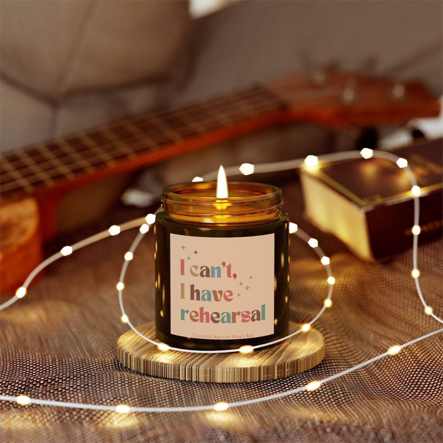 I Can't I Have Rehearsal Candle - Drama Scented Candle - Theater Candle - Musicals Candle - Gift for Drama Lover - Plays Candle