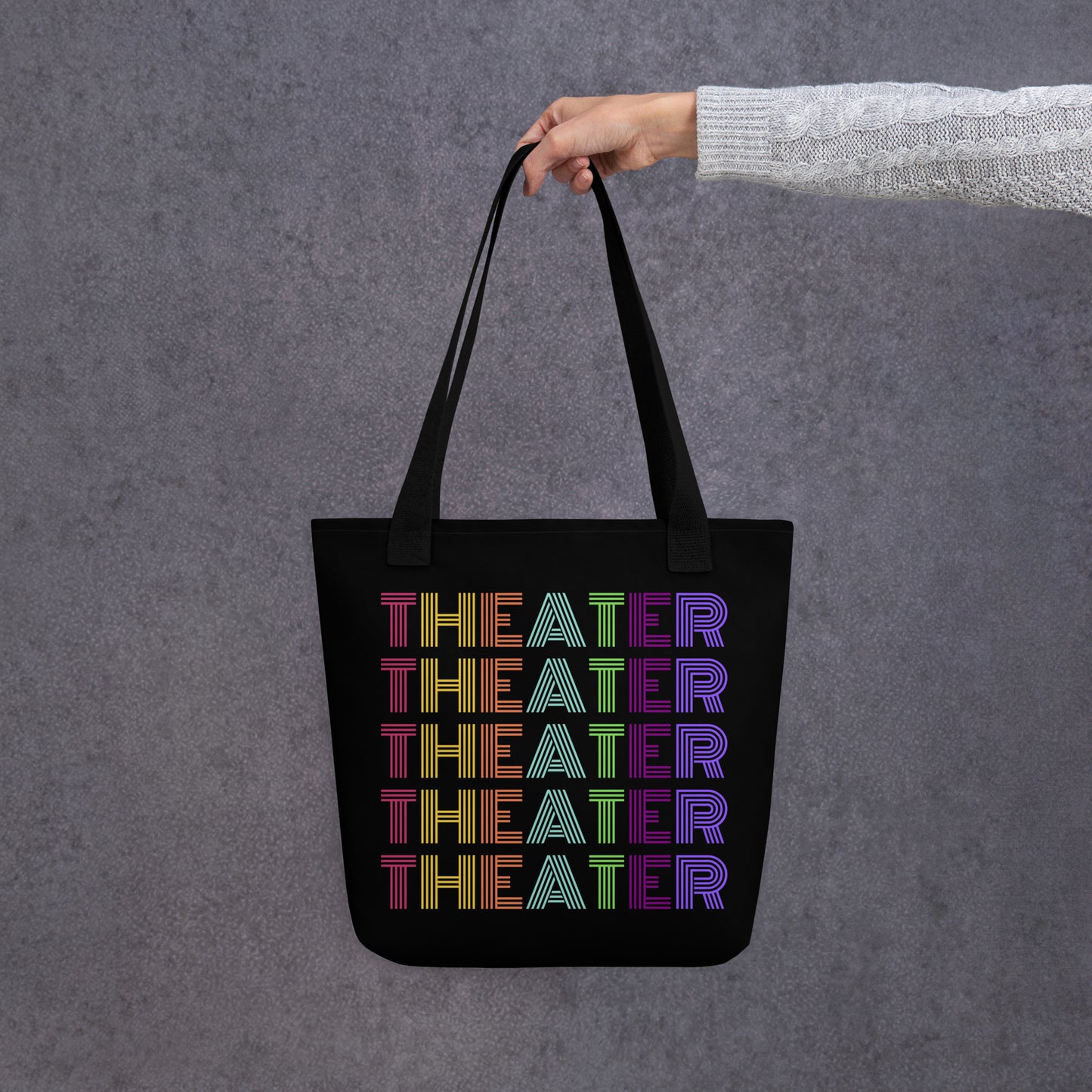 Theater Tote Bag, Colorful Drama Club Bag, Theater Lover Gift, Musical Play, Theater Student Backpack