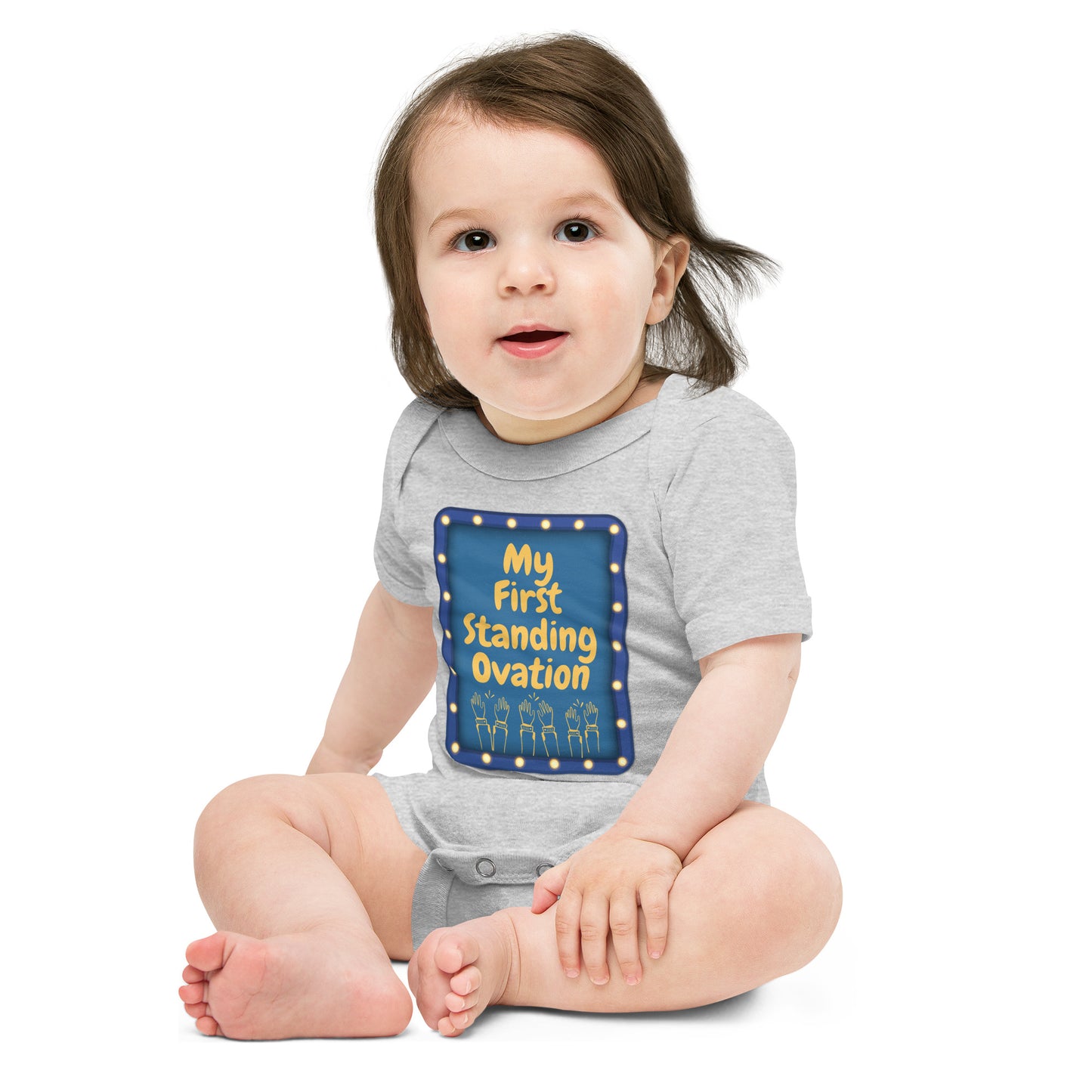 My First Standing Ovation Baby Onesie, Theater Infant Bodysuit, Theatre Lover Gift, Theatre Parent Baby Gift