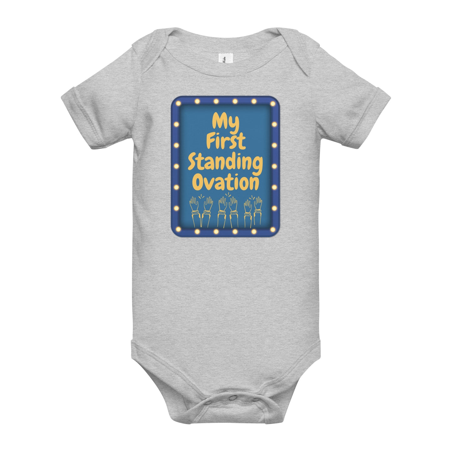 My First Standing Ovation Baby Onesie, Theater Infant Bodysuit, Theatre Lover Gift, Theatre Parent Baby Gift