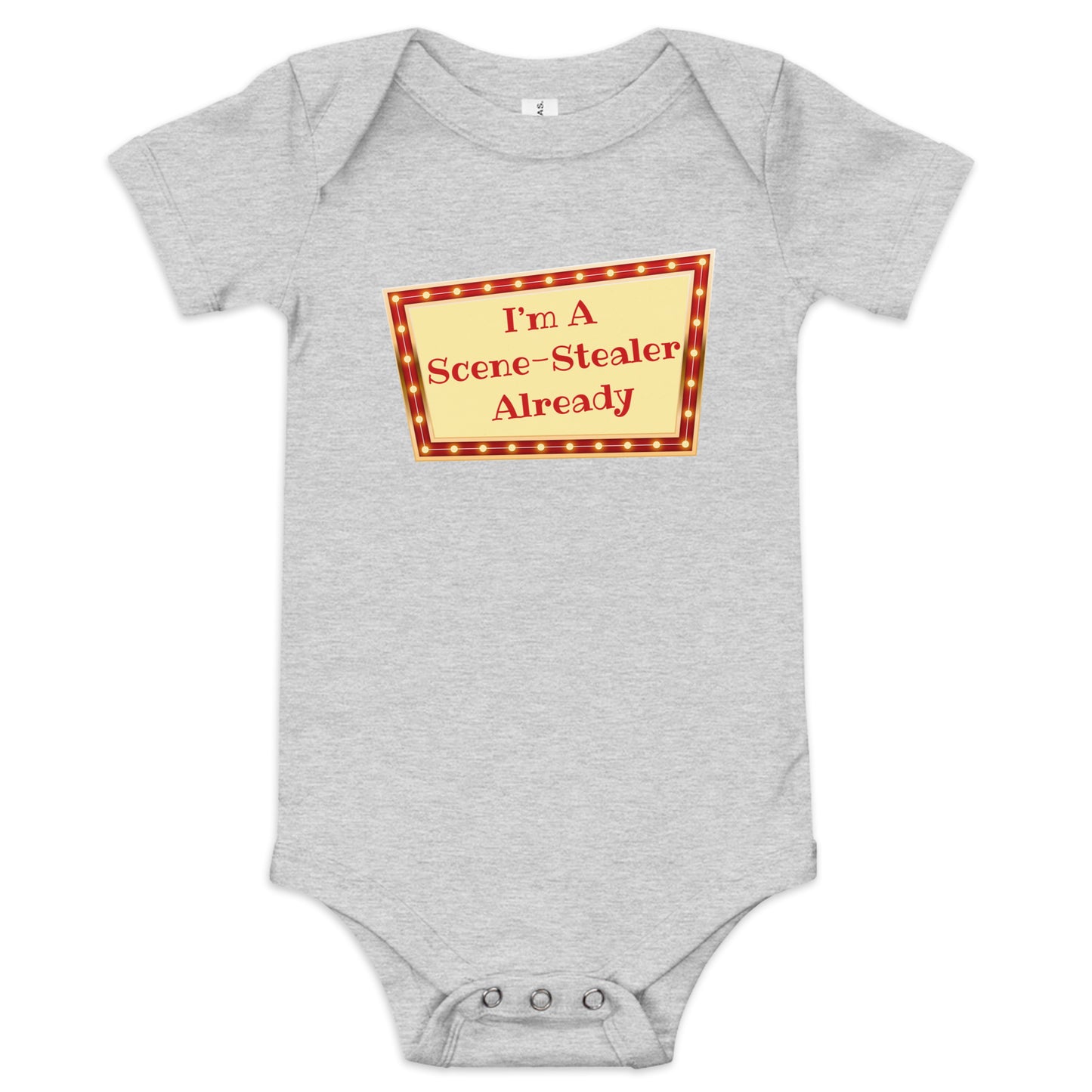 Scene Stealer Theater Baby Bodysuit, Drama Infant Onesie, Theatre Parent Gift, Theatre Baby Gift