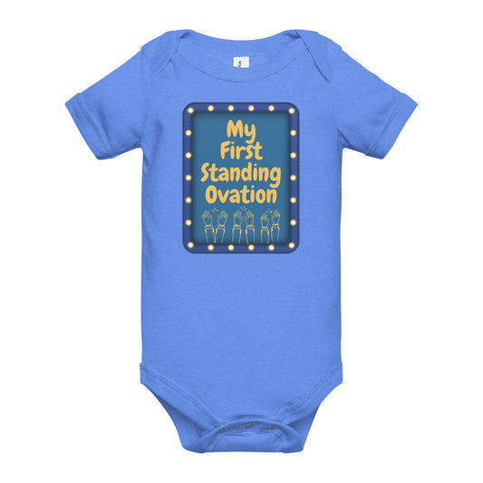 My First Standing Ovation Baby Onesie, Theater Infant Bodysuit, Theatre Lover Gift, Theatre Parent Baby Gift