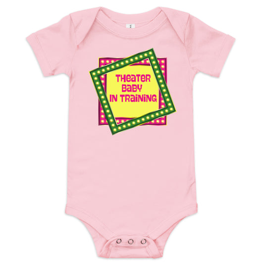 Theatre Baby In Training Onesie, Musical Infant Bodysuit, Theatre Lover Gift, Theatre Parent Baby Gift