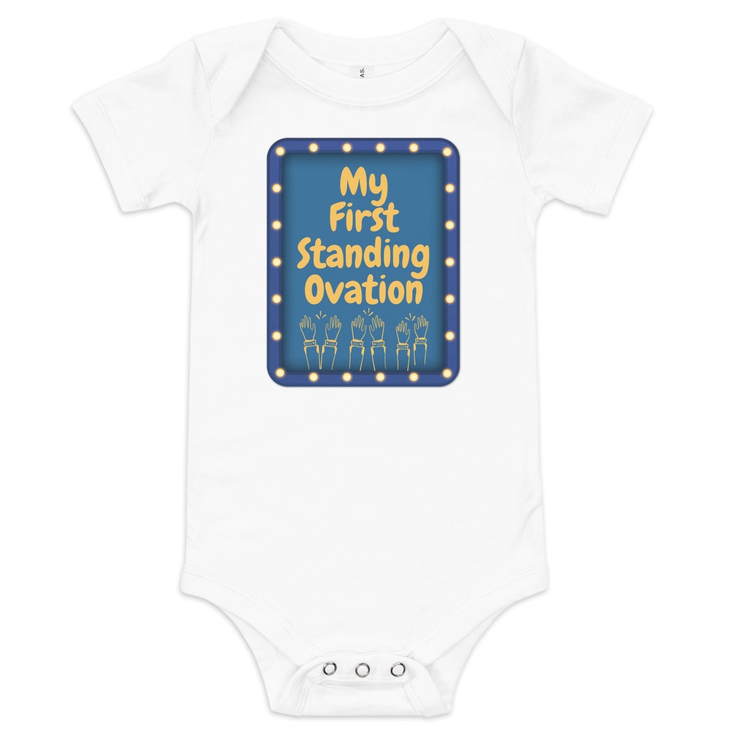 My First Standing Ovation Baby Onesie, Theater Infant Bodysuit, Theatre Lover Gift, Theatre Parent Baby Gift