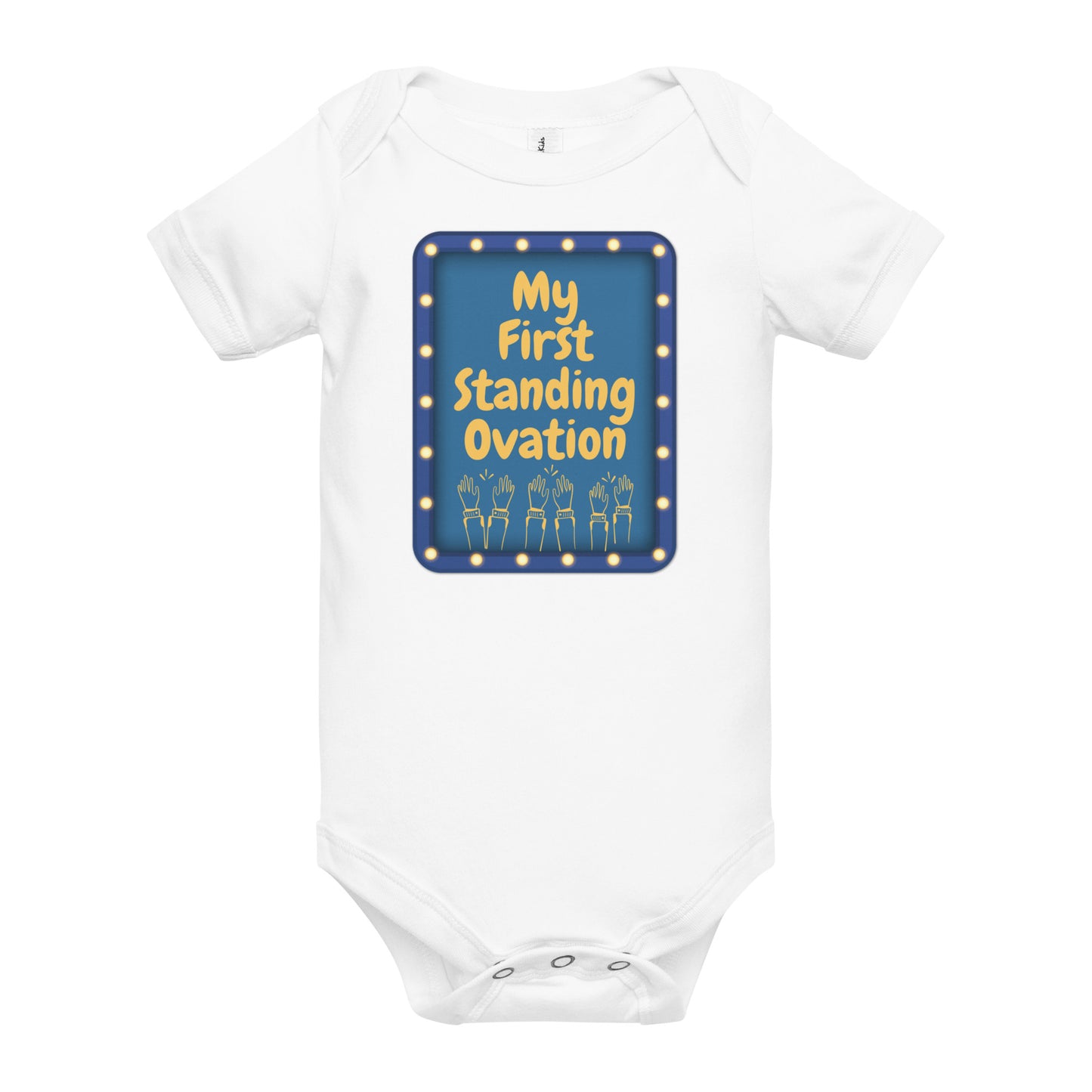 My First Standing Ovation Baby Onesie, Theater Infant Bodysuit, Theatre Lover Gift, Theatre Parent Baby Gift