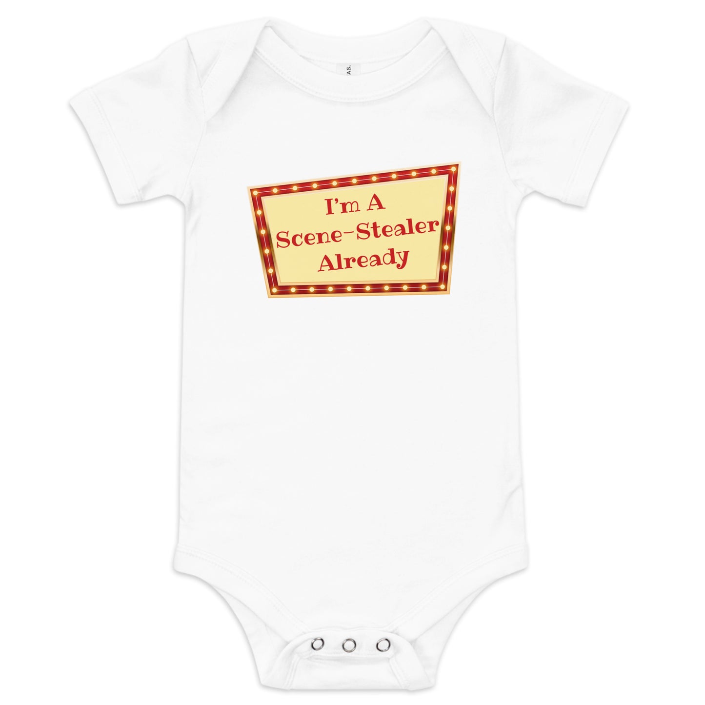 Scene Stealer Theater Baby Bodysuit, Drama Infant Onesie, Theatre Parent Gift, Theatre Baby Gift