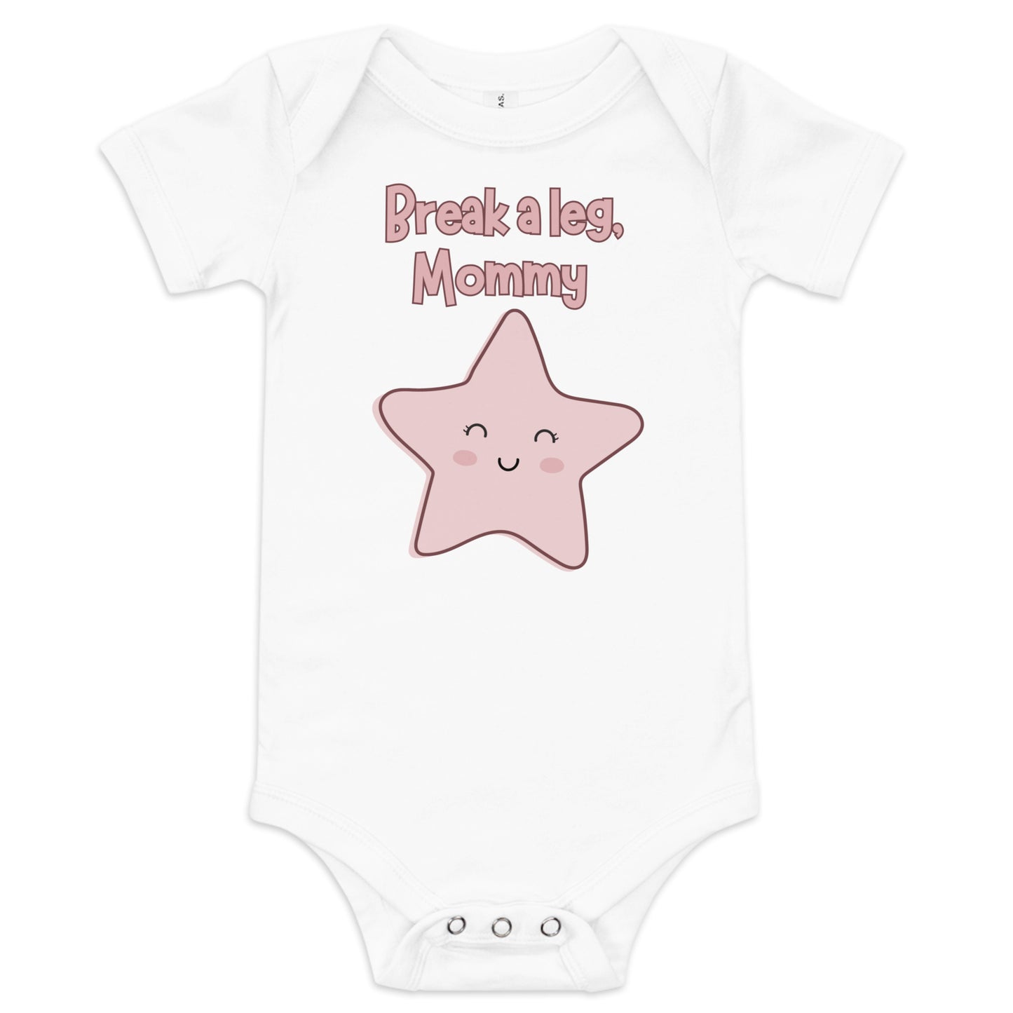 Theatre Break A Leg Mommy Baby Onesie, Musical Drama Infant Bodysuit, Theatre Parent Gift, Theatre Baby Shower Gift