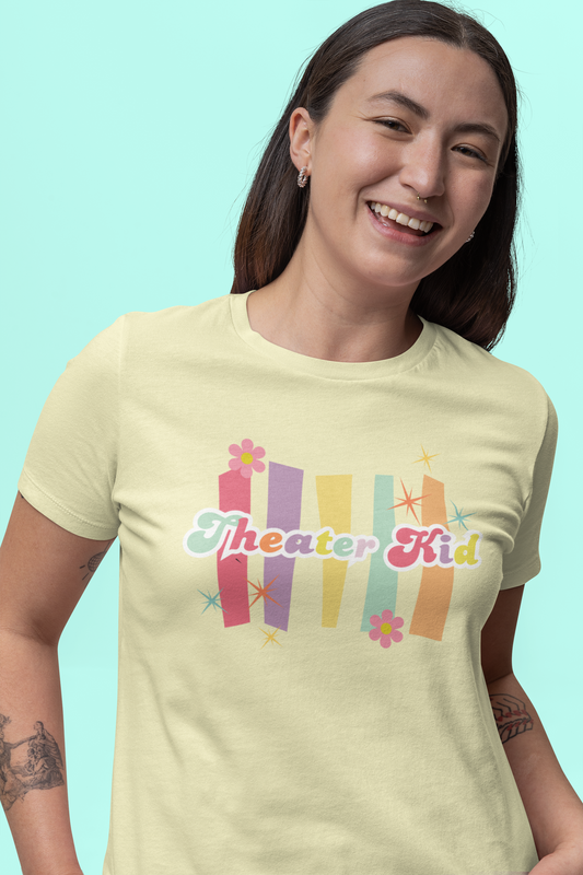 Theater Kid T-shirt, Woman's Theater Lover Tee, Musical Drama Shirt, Play Student Gift, Girl Theater Enthusiast Gift