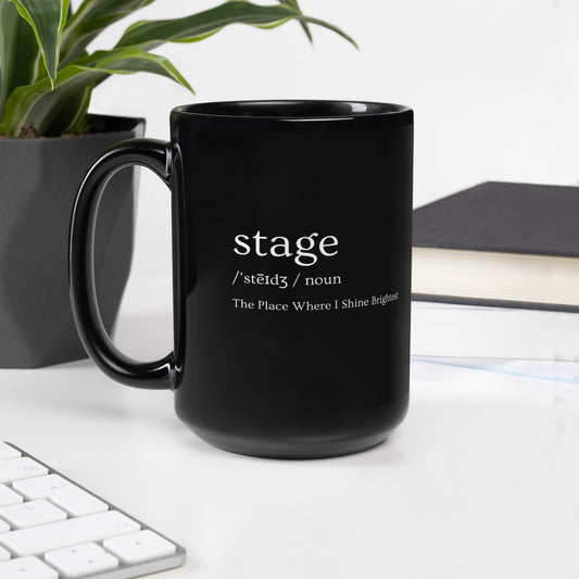 Stage Definition Mug, Musical Theater Gift, Drama Rehearsal Cup, Play Director Gift, Theatre Coffee Mug, Ceramic Stage Crew Mug, Theatre Definition Gift, Theater Play Rehearsal Cup, Musical Director Gift