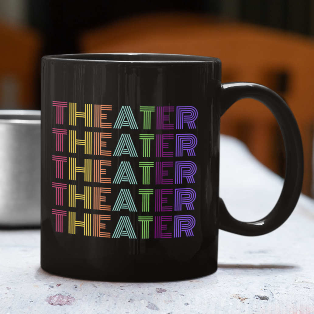 Theater Coffee Mug, Musical Drama Play Rehearsal Cup, Actor Gift, Theatre Lover Gift