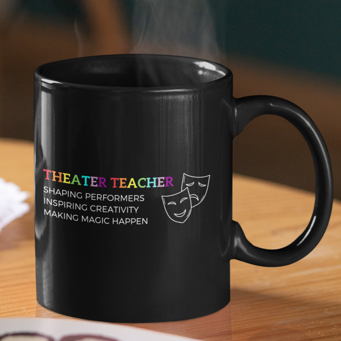 Theater Teacher Mug, Musical Drama Coffee Cup, Director Gift, Play Rehearsal, Inspiring Dreams, Inspiring Dreams Theater Teacher Mug, Theater Coffee Cup, Drama Director Gift, Play Rehearsal