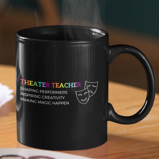 Theater Teacher Mug, Musical Drama Coffee Cup, Director Gift, Play Rehearsal, Inspiring Dreams, Inspiring Dreams Theater Teacher Mug, Theater Coffee Cup, Drama Director Gift, Play Rehearsal