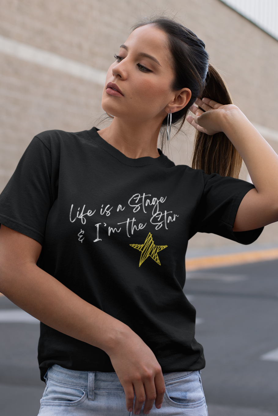 Drama Queen Shirt "Life is a Stage & I'm the Star", Theater Lover Tee, Play Gift