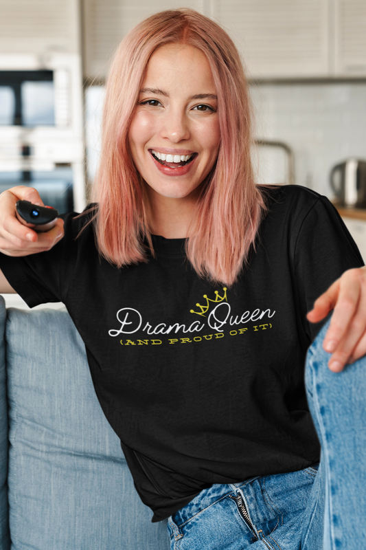 Drama Queen Short-Sleeve Unisex T-Shirt, Theater Lover Tee, Musical Shirt, Theater Student Gift