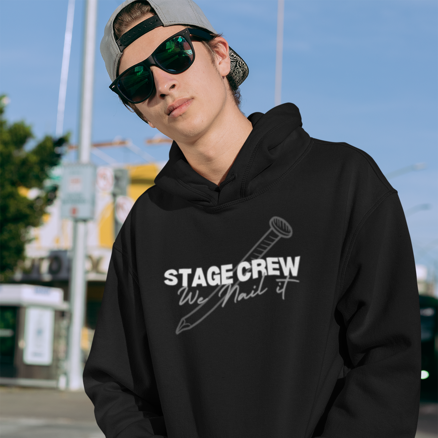 Theater Lover Stage Crew Hoodie, Musical Drama Sweatshirt, Stage Crew Gift, Theater Crew Shirt, Crew Member Hoodie