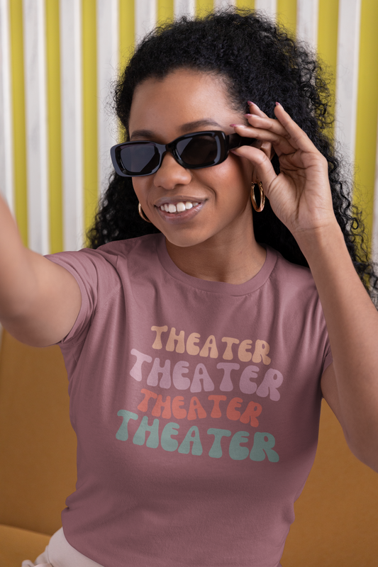 Women's Musical Theater T-Shirt, Drama Play Tee, Theater Student Gift, Rehearsal Attire, Boho Style