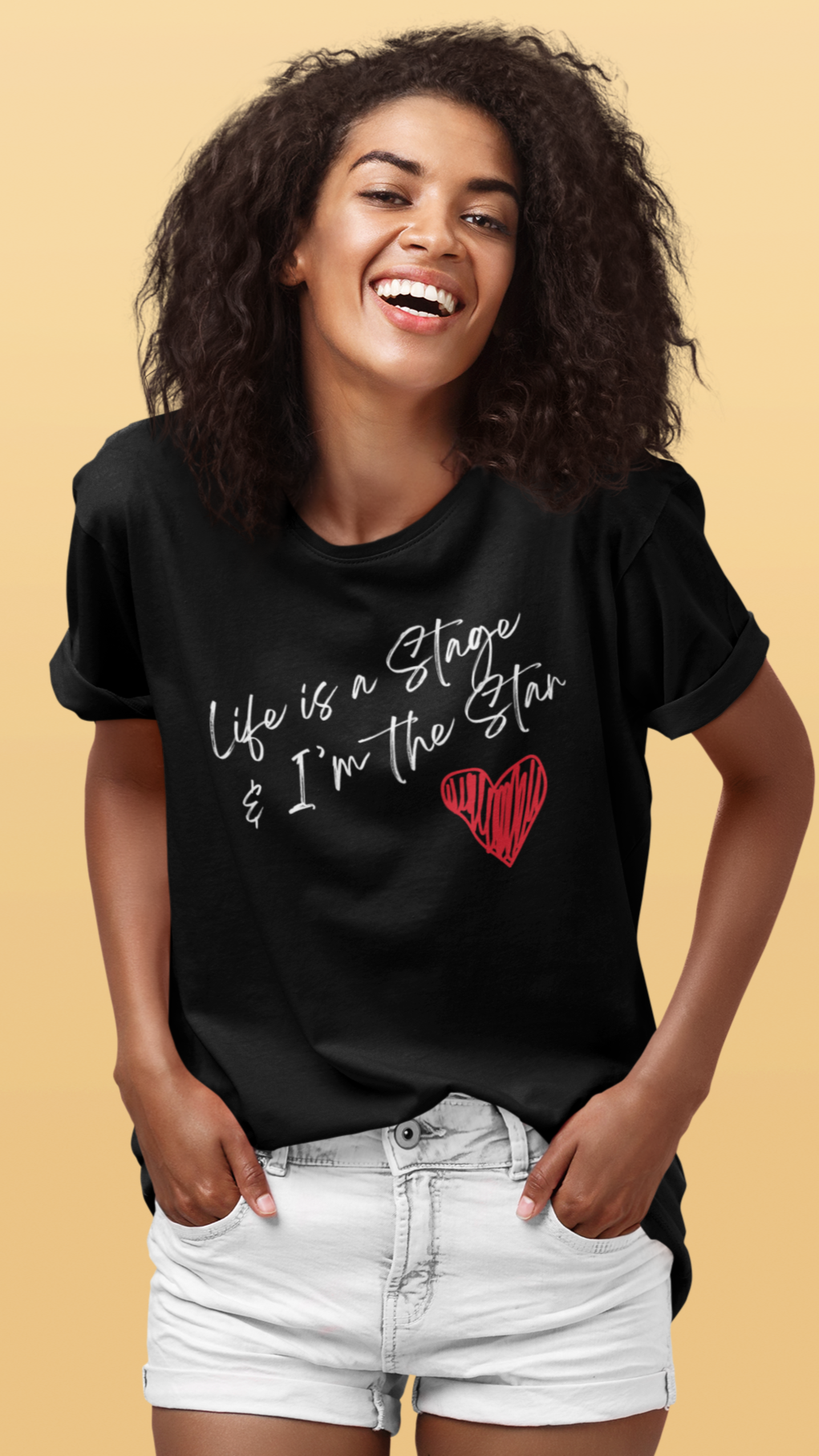 Theater Lover T-Shirt "Life is a Stage & I'm the Star", Drama Queen Tee, Musical Gift