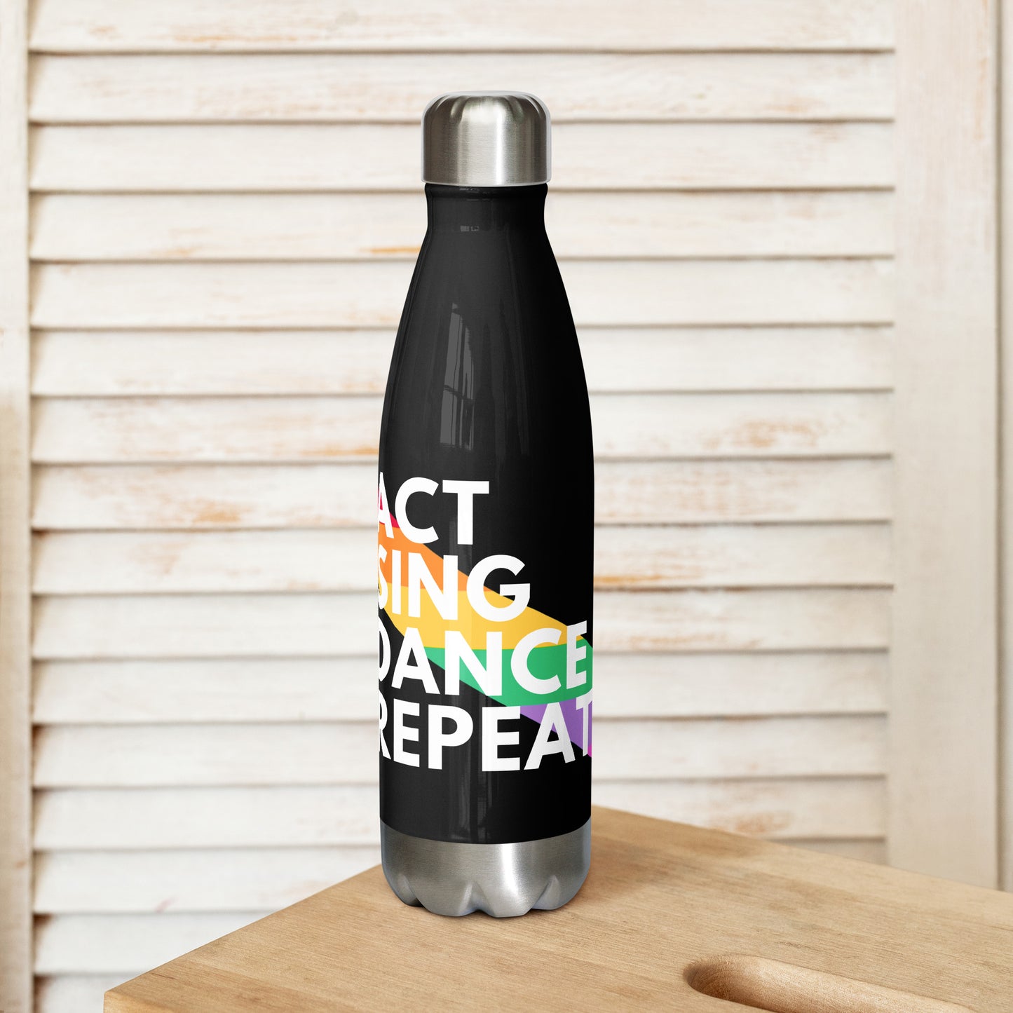 Theater Water Bottle for Dramatic Students, Musicals Lover Gift, Play Rehearsal Essential, Drama Club Gift Idea, Thespian Present