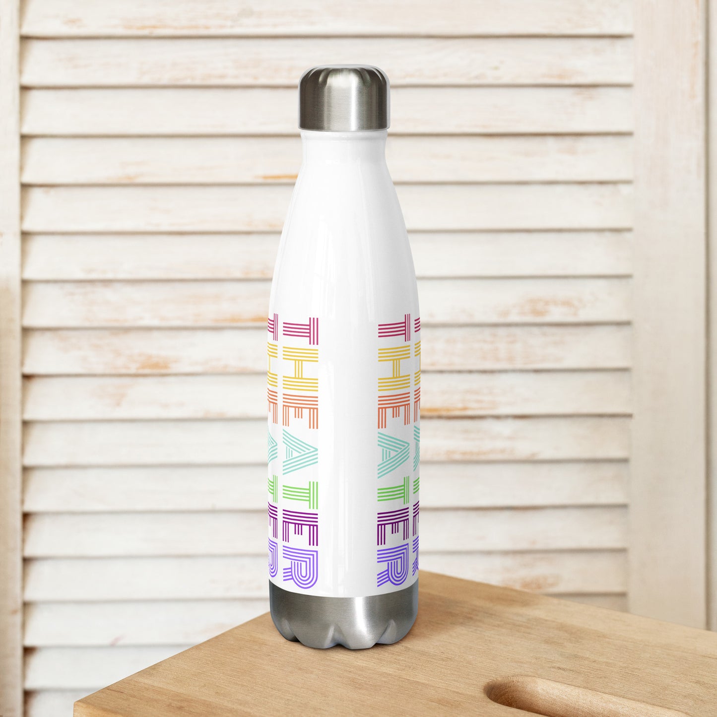 Theater Water Bottle, Drama Musicals Design, Student Gift, School Flask, Reusable Bottle for Plays