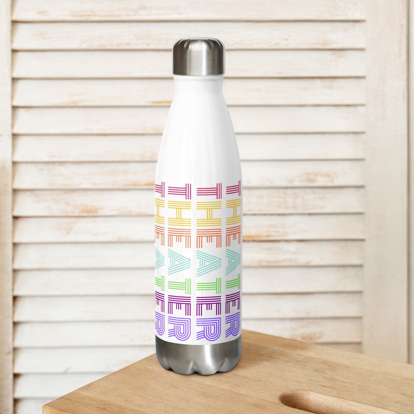 Theater Water Bottle, Drama Musicals Design, Student Gift, School Flask, Reusable Bottle for Plays