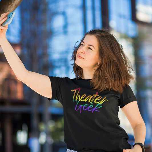 Theater Geek T-Shirt, Drama Play Tee, Theater Lover Gift, Musical Theater Student Shirt, Rainbow Theater Shirt