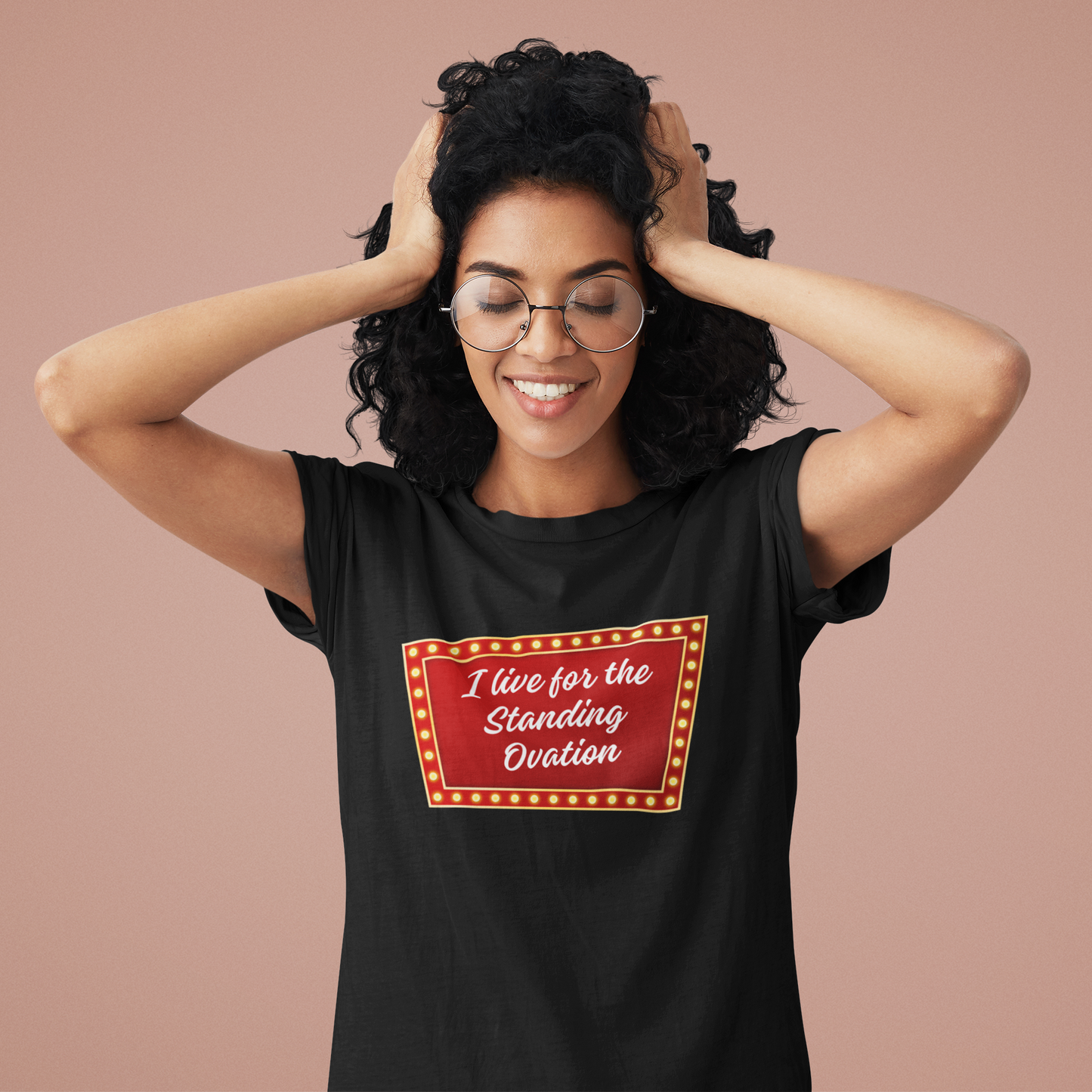 I Live for the Standing Ovation Tee, Theater Lover Shirt, Musical Drama Top, Theater Student Gift