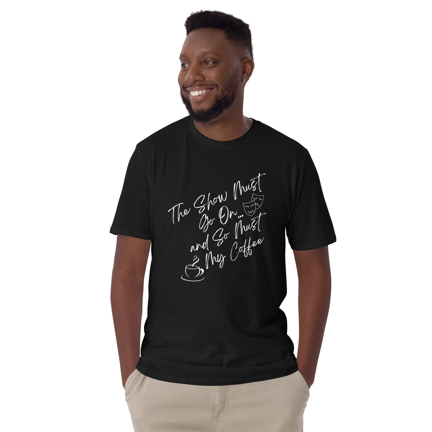 Theater Lover Coffee T-shirt, Musical Drama Tee, Theater Student Gift, Director Rehearsal Shirt, Theater & Coffee Shirt