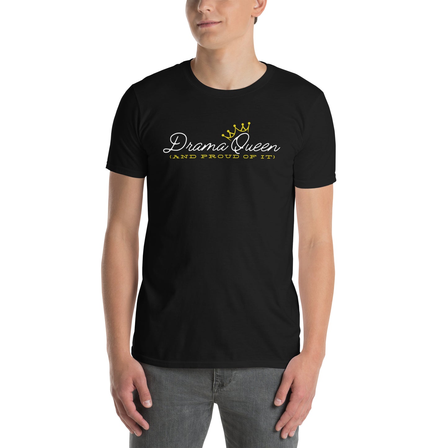 Drama Queen Short-Sleeve Unisex T-Shirt, Theater Lover Tee, Musical Shirt, Theater Student Gift