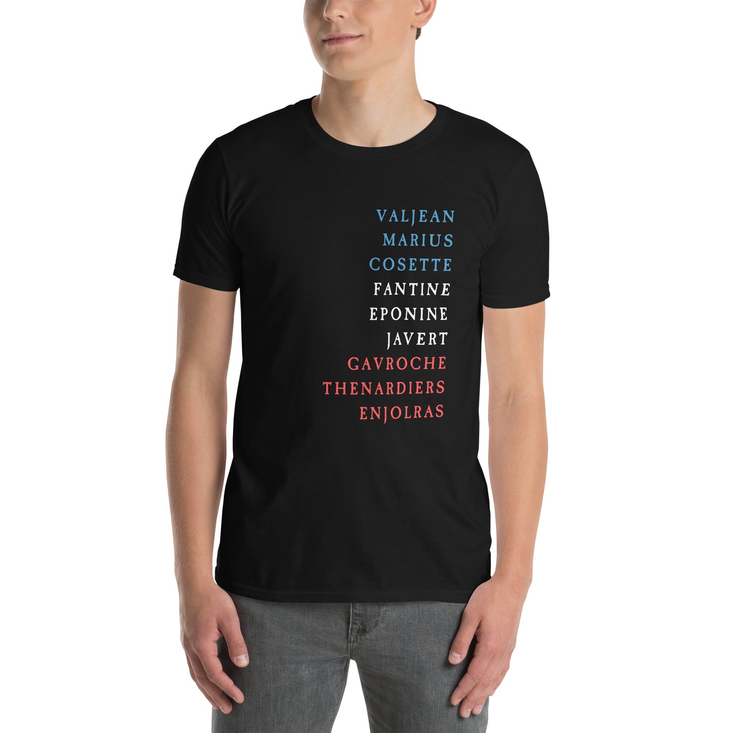 Les Misérables Musical Theater T-Shirt, Drama Play Costume Tee, Rehearsal Shirt, Les Miz Character Top, Theater Lover Gift