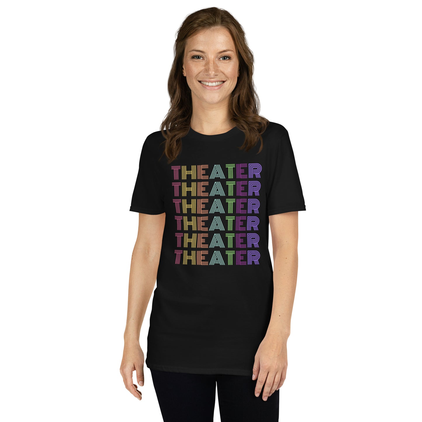 Theater T-Shirt in Vibrant Colors, Musical Drama Play Tee, Rehearsal Shirt for Theater Fans, Fun Theater T-Shirt for Play Lovers, Musical Drama Tee for Theater Students, Colorful Shirt