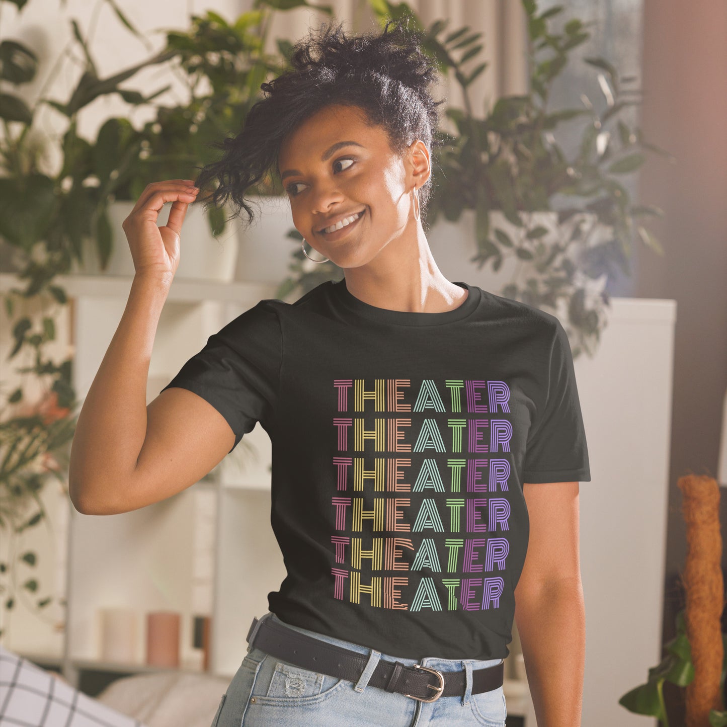 Theater T-Shirt in Vibrant Colors, Musical Drama Play Tee, Rehearsal Shirt for Theater Fans, Fun Theater T-Shirt for Play Lovers, Musical Drama Tee for Theater Students, Colorful Shirt