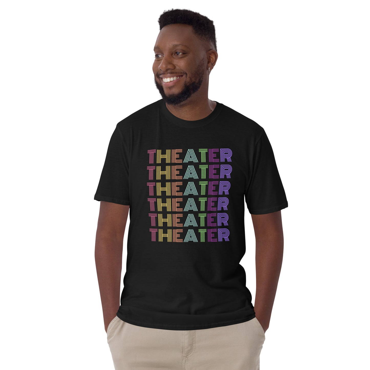 Theater T-Shirt in Vibrant Colors, Musical Drama Play Tee, Rehearsal Shirt for Theater Fans, Fun Theater T-Shirt for Play Lovers, Musical Drama Tee for Theater Students, Colorful Shirt