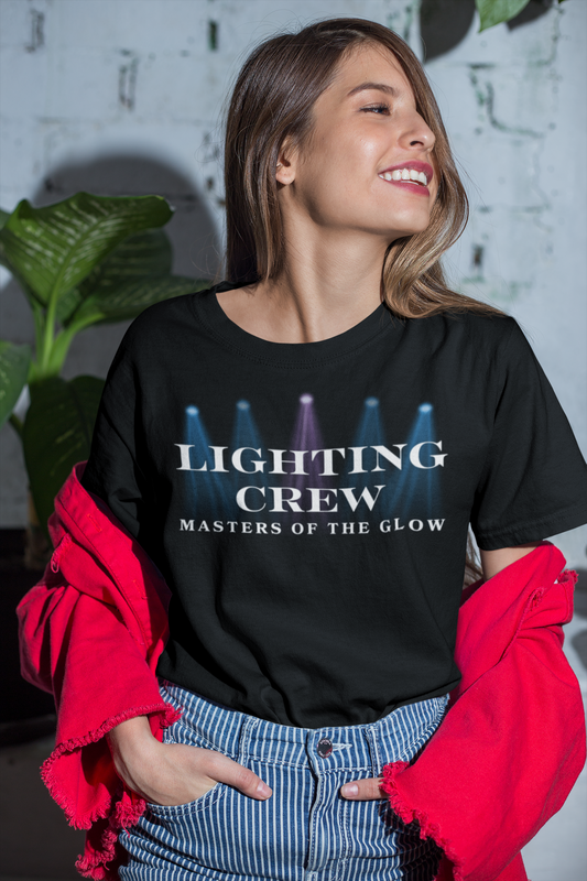 Lighting Crew T-Shirt, Masters of the Glow, Stage Crew Shirt, Musical Play Tee, Theater Gift