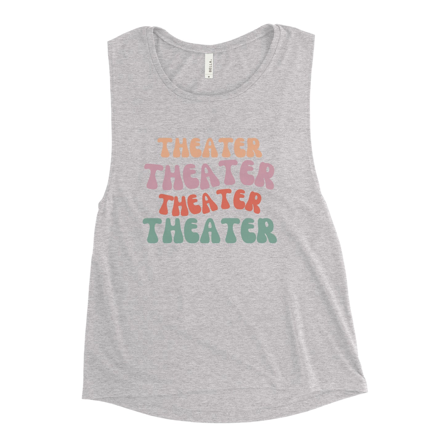 Boho Theater Magic Ladies’ Muscle Tank, Musical Drama Shirt, Theater Play Top, Rehearsal Tank, Unique Gift, Drama Musical Play Top, Theater Rehearsal Shirt