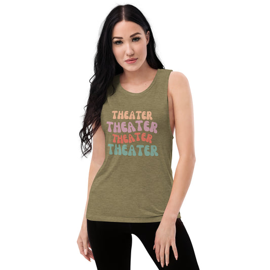 Boho Theater Magic Ladies’ Muscle Tank, Musical Drama Shirt, Theater Play Top, Rehearsal Tank, Unique Gift, Drama Musical Play Top, Theater Rehearsal Shirt